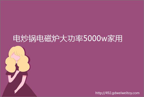 电炒锅电磁炉大功率5000w家用